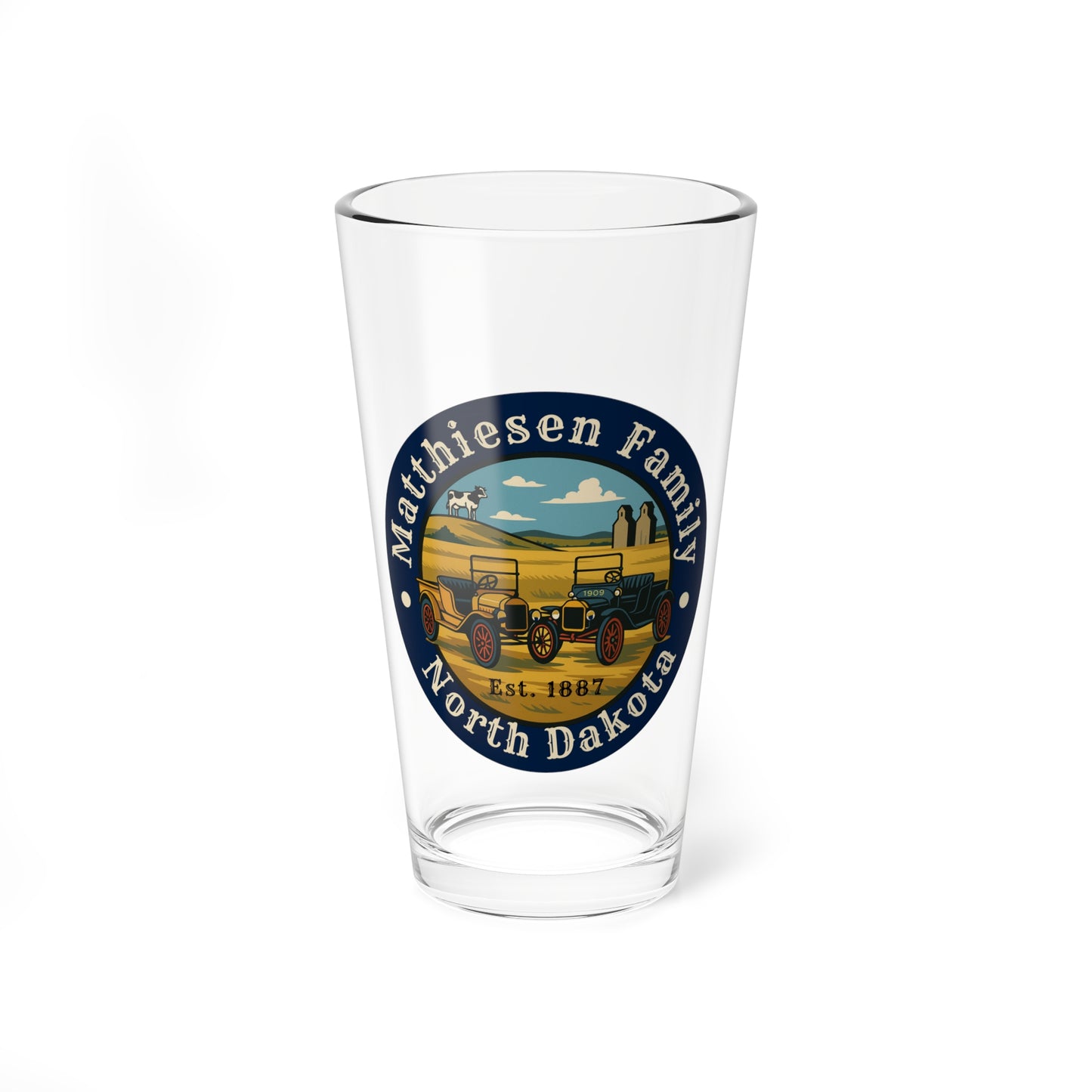 Matthiesen Family Model T Shaker / Pilsner Glass