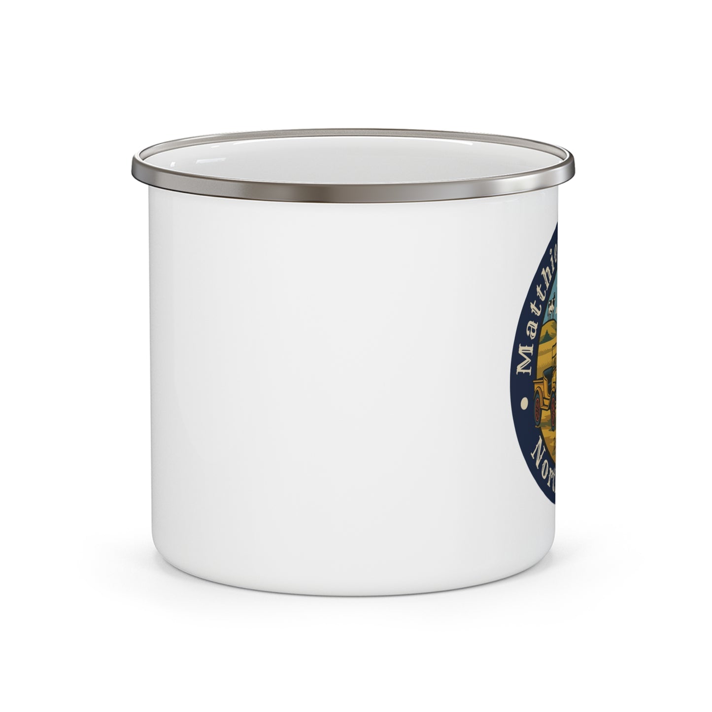 Matthiesen Family Model T Enamel Camping Mug